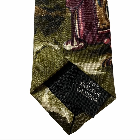 Sedgewick Harry Rosen Silk Wine Lovers Brown Novelty Tie Necktie OS - Picture 6 of 9